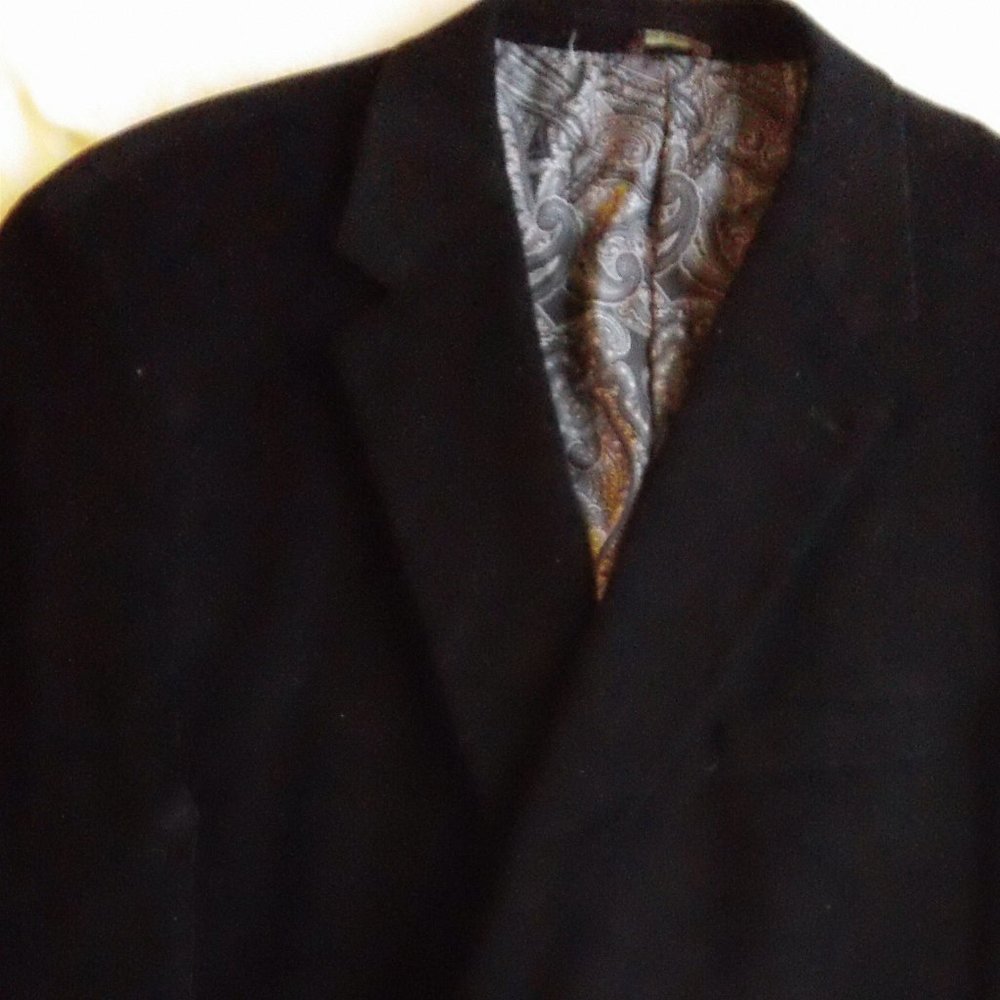 Men’s Black Corduroy Blazer Dress XXL 50/52 Oak Hi
